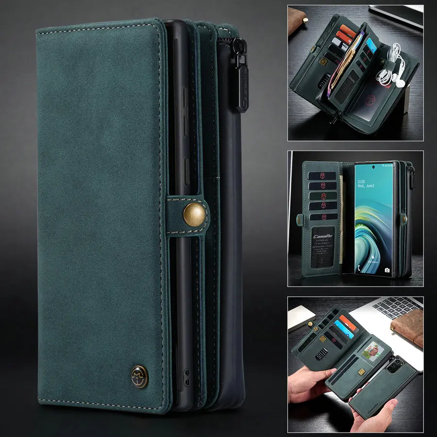 Caseme Detachable Flip Case For Iphone 11 Pro Se 2020 In 1 Multi-functional Zipper Wallet Phone Case For Iphone 12 11 Xs Pro Max