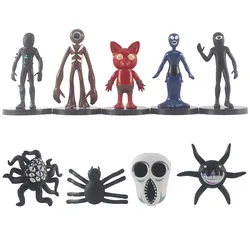 8/9Pcs Monster Alien Escape From Doors Gate Action Figure Horror Game GK Model Decoration Cry Spider Multi Eye Touch Toy Hobby