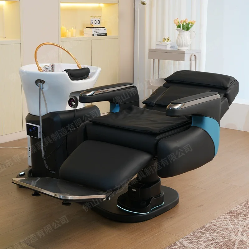 

Intelligent high-end hair care chair rotating flush bed multi-function electric shampoo bed beauty shop hair salon