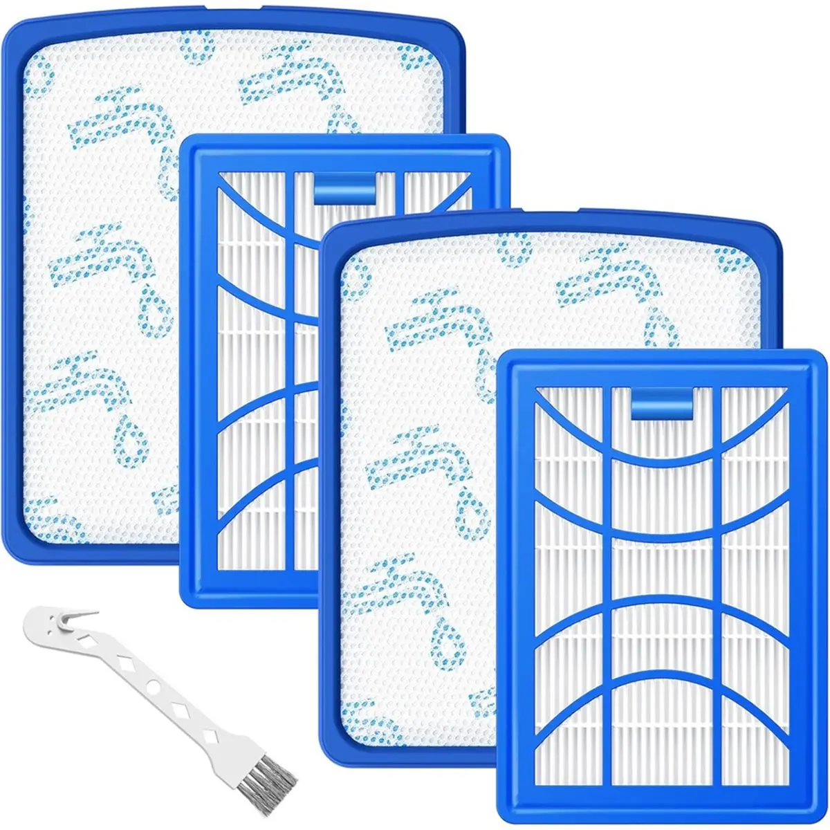 YDSC Replacement Filters for Philips PowerPro Expert Vacuum Cleaners FC9729/09, FC9741/09, for Philips 7000 Series