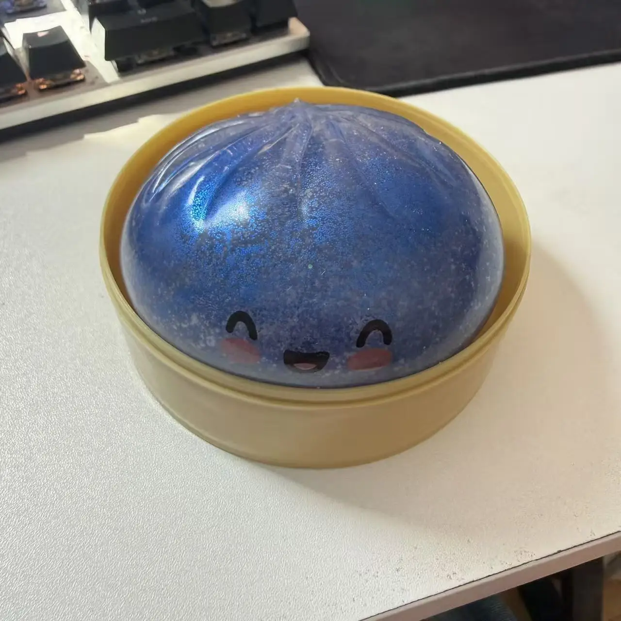 

Student Desk Toy Mystery Blind Box Cat Paw Mochi Squishy, Kawaii Simulated Foot Fidget Toy, Pocket Stress Relief Squeeze Toy