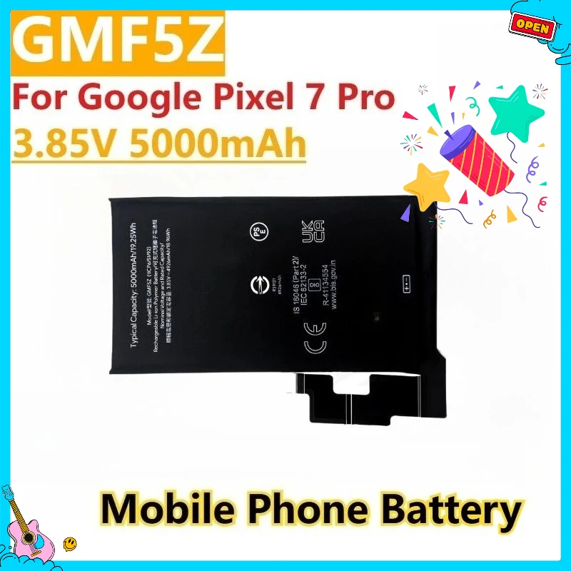 

Новый сменный аккумулятор GMF5Z 3,85 В 5000 мАч большой емкости для мобильного телефона Google Pixel 7 Pro