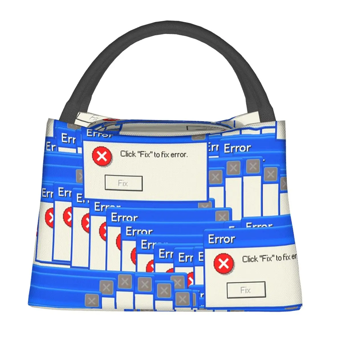 

Термосумка для обедов Windows Xp Error Tiled, изолированная, для женщин и детей, портативная, для еды, термосумка-тоут