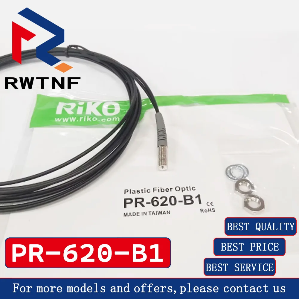 Brand New Genuine PR-620-B1 RIKO Fiber Optic M6 Cable 2M sensor,100% original warehouse stock