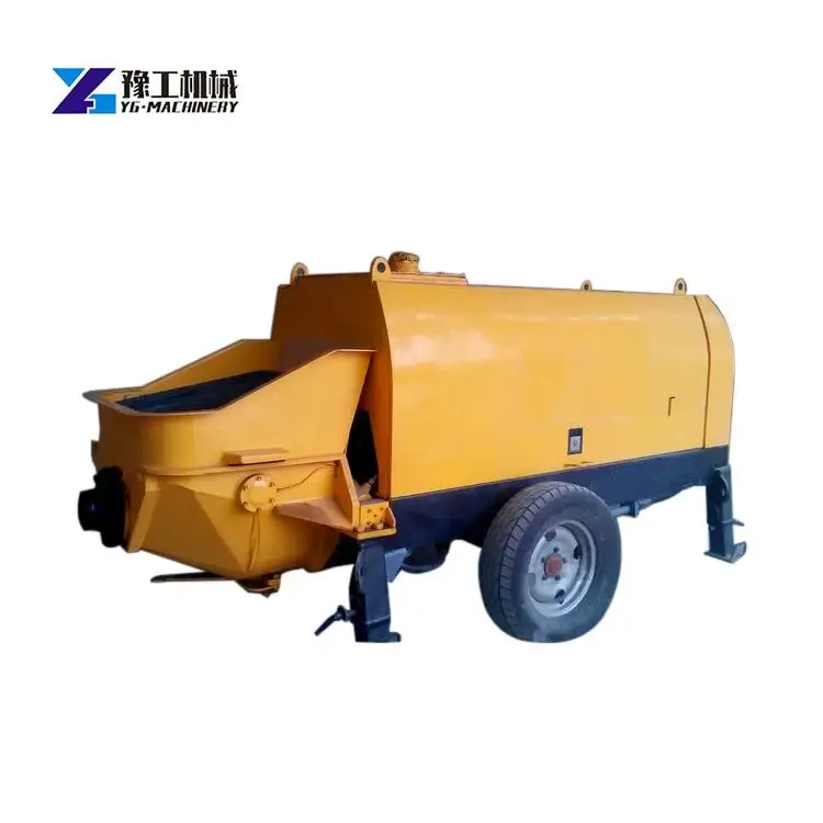 YG 37-30 Portable concrete pump fine stone mortar concrete pouring pump Lightweight Electric Mobile Static Concrete Pouring Pump