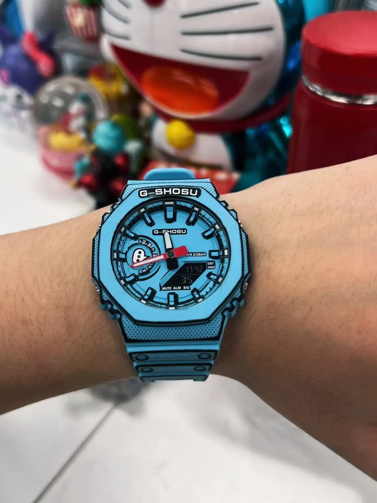 

G1 Comic Sport Электронные часы унисекс Полнофункциональные светодиодные часы с двойным дисплеем Мировое время Большой циферблат