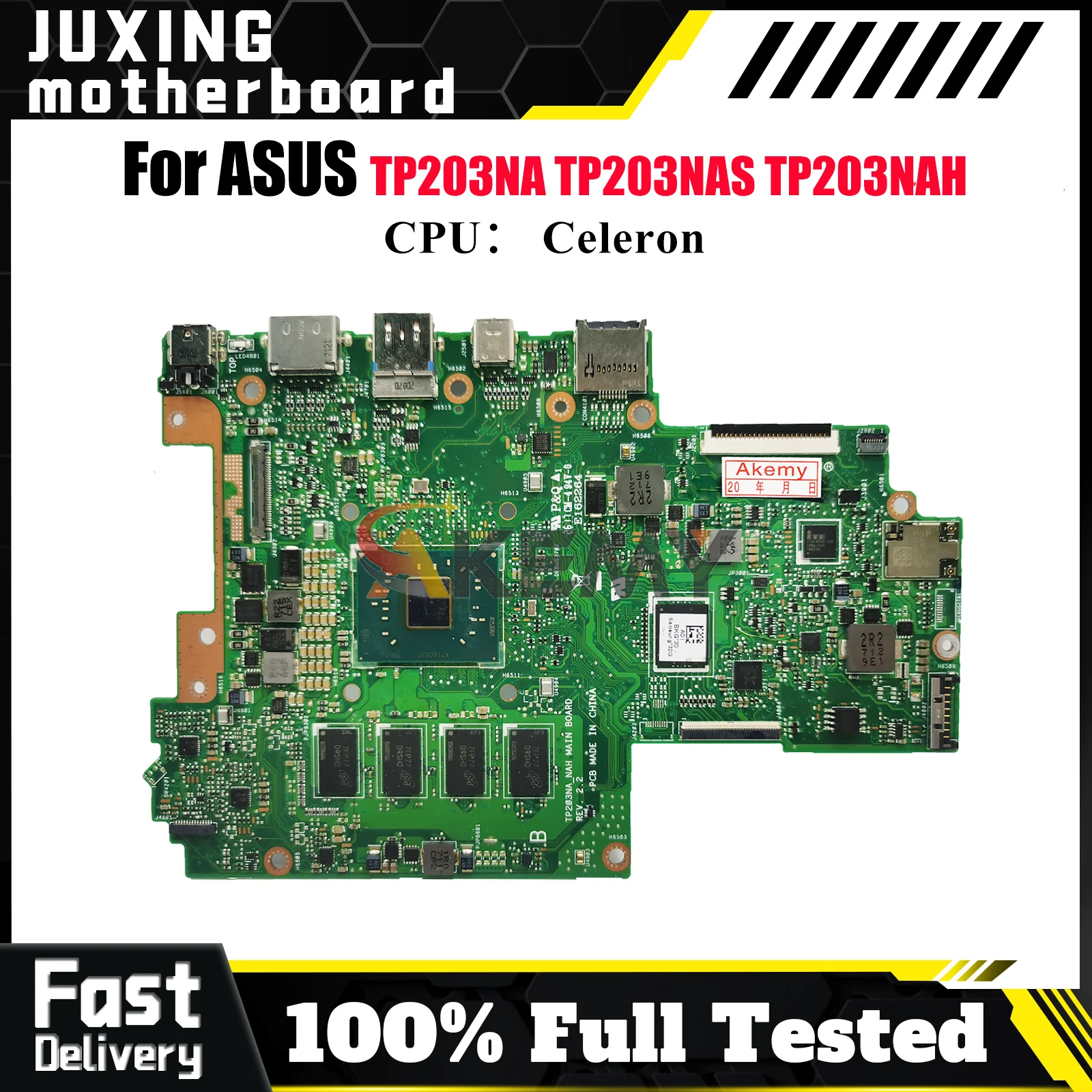 

TP203NA Материнская плата для ноутбука ASUS VivoBook Flip TP203NAH TP203NAS TP203N TP203NA Материнская плата с процессором Celeron 100% tests OK stk