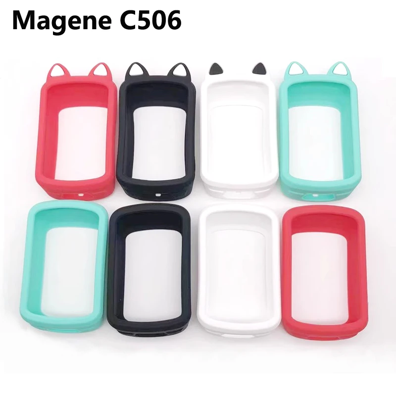 Quality Silicone Case and LCD Screen Protector for Magene C506 GPS Computer MAGENE 506 c506 Case Cover Film Bike Accessories