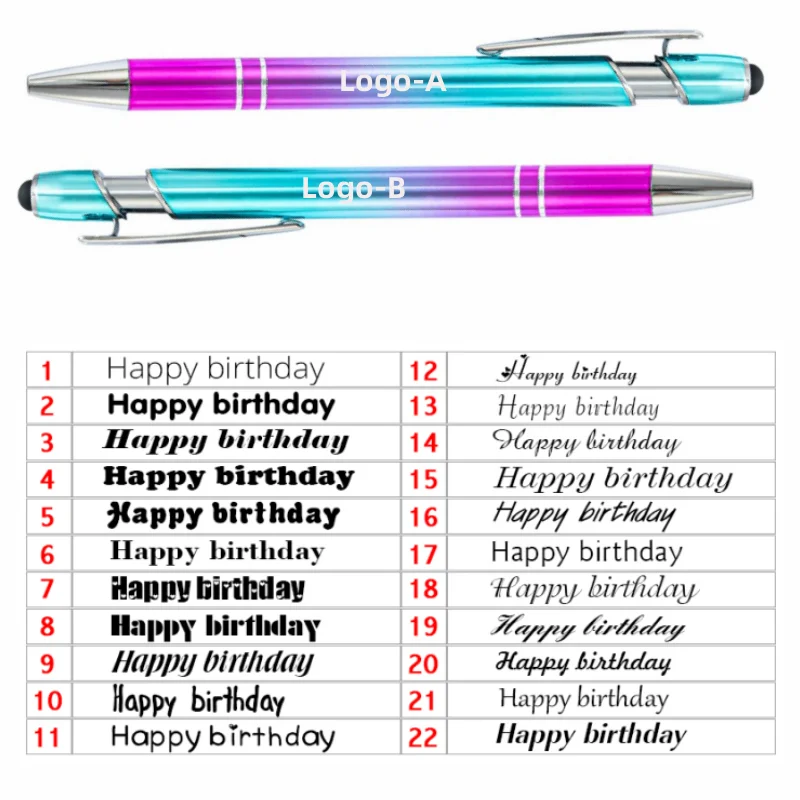 5Pcs Personalized Luxury Ballpoint Pen Metal School Teacher Gift Supplies Stationery Office Writing Useful Lettering Cute 2024