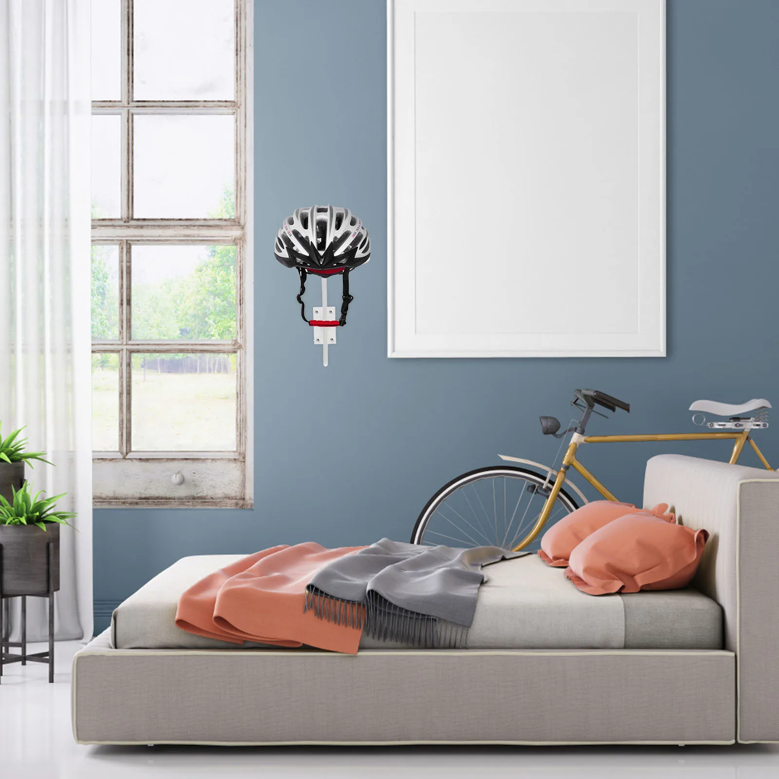 

Cap Frame Mounted Carbon Steel Strong Storage Stand Motorcycle Helmets Coats Accessories Motorcycle Rack