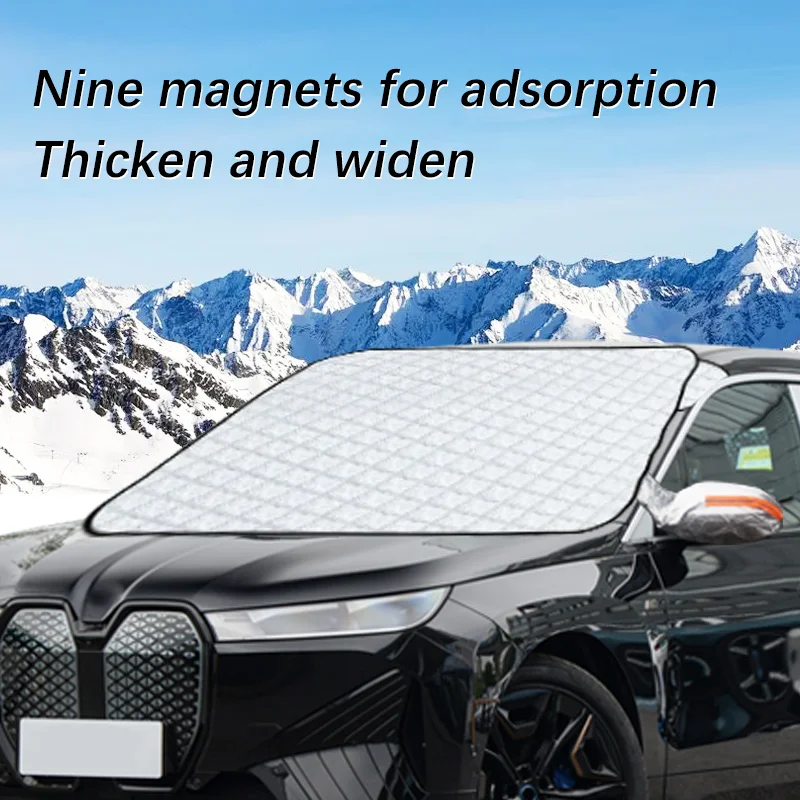 Auto Exterior Accessories For Bmw ix 120 EV Winter Car Snow Shield Shade Front Windshield  Waterproof Ice-Frost Sunshade Cover