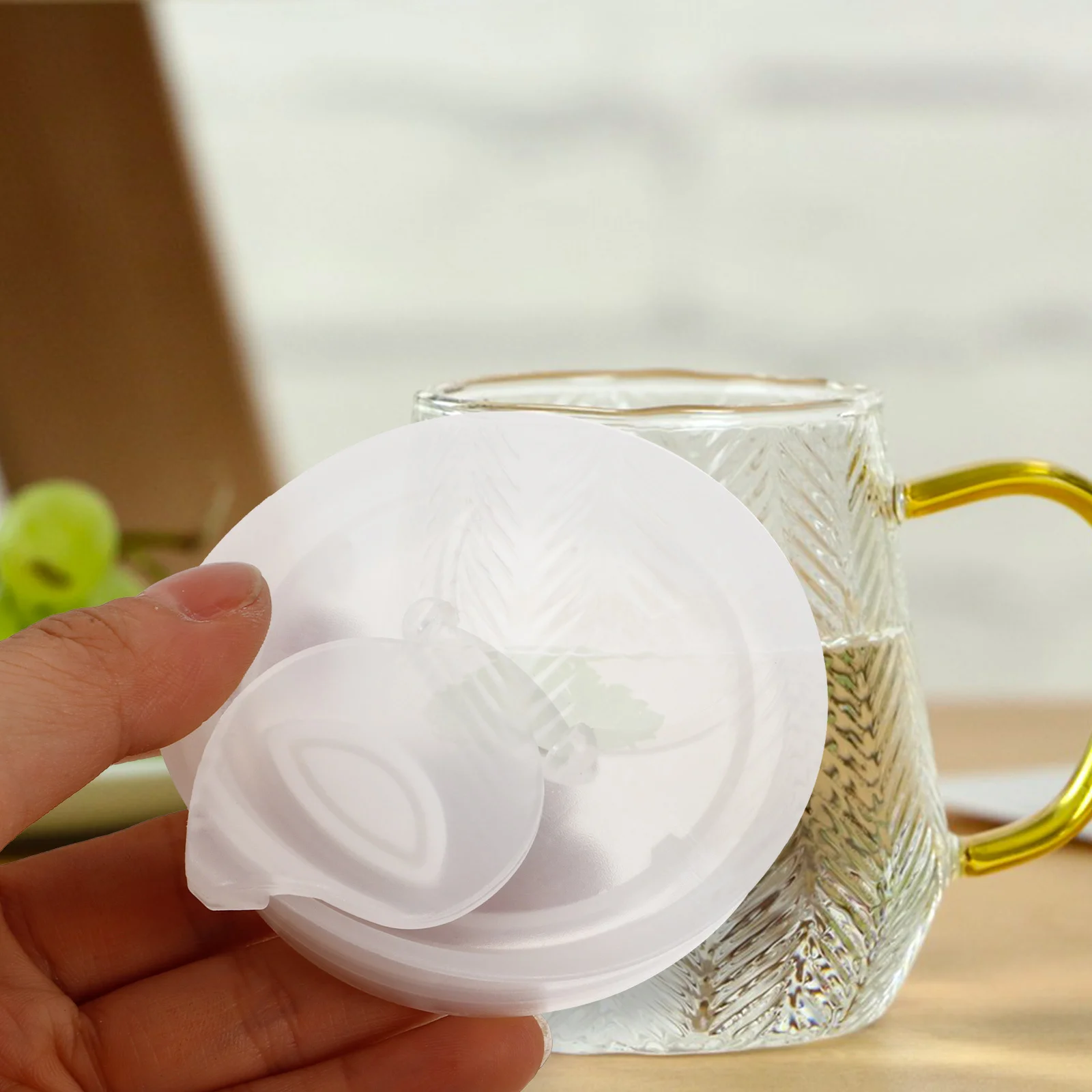 

1pcs Plastic Water Pitcher Lid Replacement For Juice Jug Sealing Cover Leak-Proof Kitchen Accessory Pitcher Supply Household