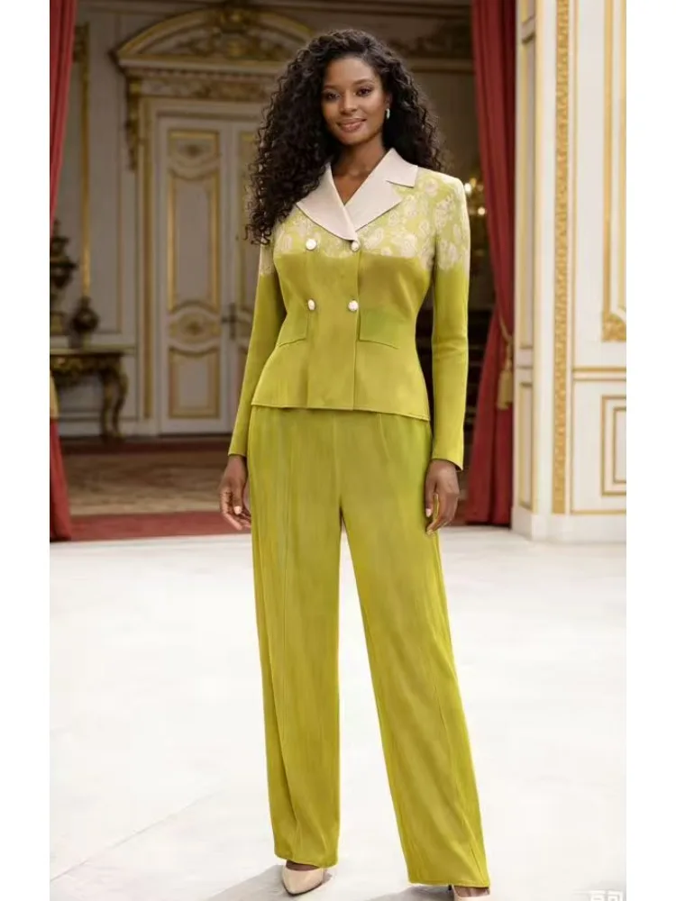 

Новый комплект из двух предметов: элегантные плиссированные брюки с широкими штанинами и топ с принтом в африканском стиле Мияке для женщин, коллекция 2026 года