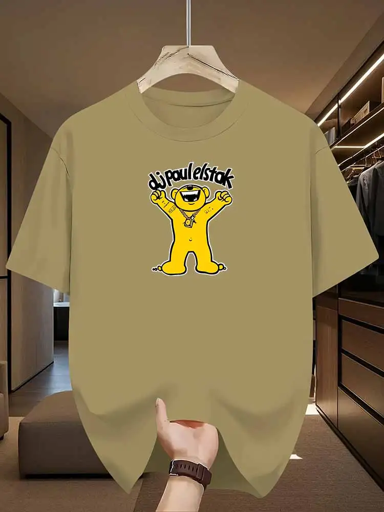 تي شيرت Paul Elstak للرجال المتشددين 100% ألياف بوليستر سهلة التنظيف ملابس رياضية مناسبة للياقة البدنية ملابس غير رسمية مقاس أوروبي #1