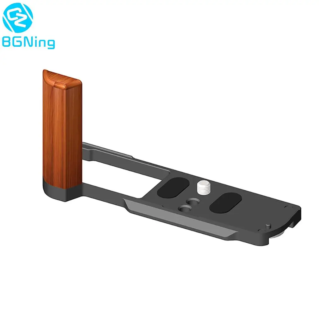 حامل قوس لوحة L سريع التحرير ، مقبض خشبي ، قبضة يد لكاميرا باناسونيك لوميكس S9 ، حامل ثلاثي أركا سويسري ورأس الكرة