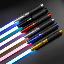 THYSABER Smooth Swing Metal Lightsaber with 6sets Sounds 12Colors Change Force FX FOC Blaster Children Toys Jedi Laser Sword