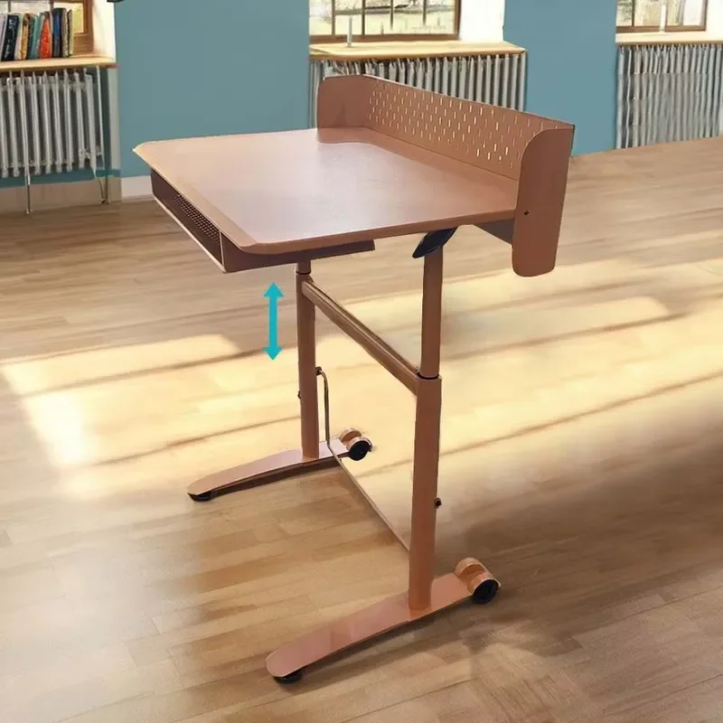 Adjustable Pneumatic Podium Frame Ergonomic Desktop Stand for Interactive Teaching Corporate Events Catering Presentations