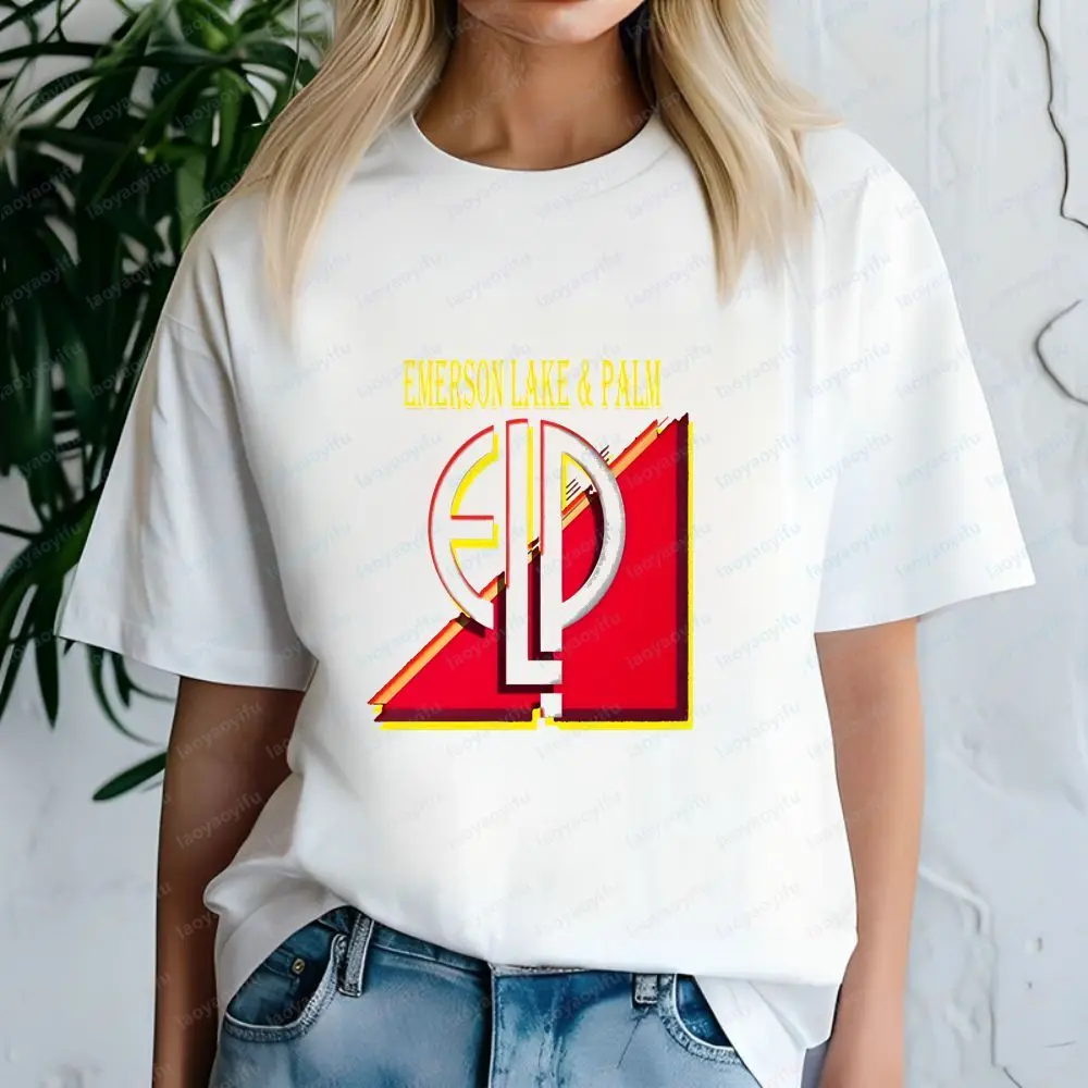 ELP Band - Streetwear Summer Casual Trendy Multi-Purpose Short-Sleeved T-Shirt for Both Men and Women with Round Neck Design