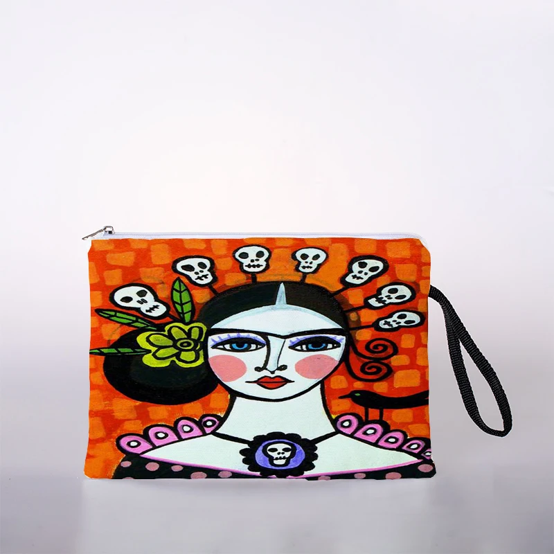 

Classic Oil Painting Printed Women's Cosmetic Bag Cute Leisure Travel Portable Storage Handbag Cosmetic Bag Toiletries Bag