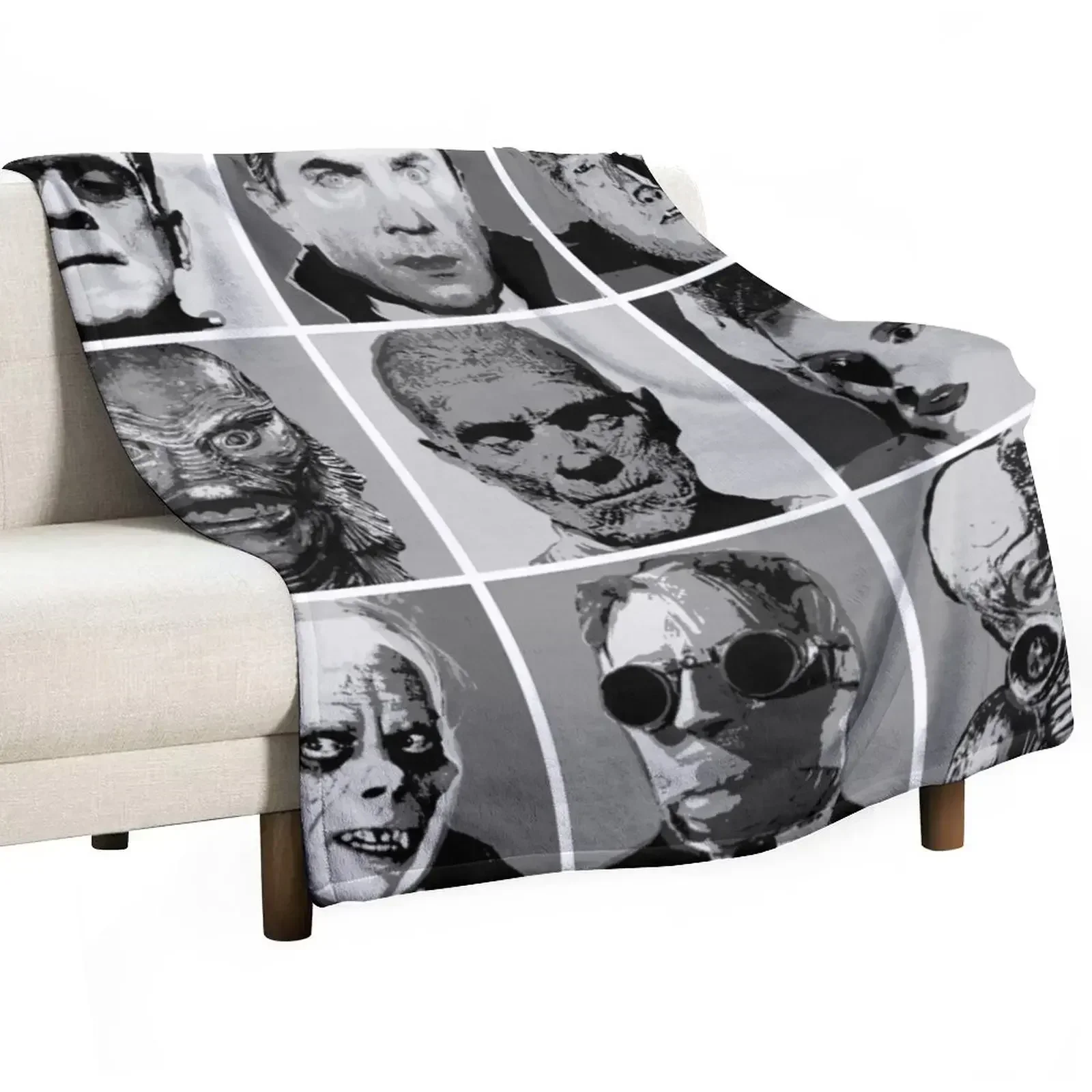 

Universal Warhol Black&White Throw Blanket Blankets For Bed wednesday Blankets