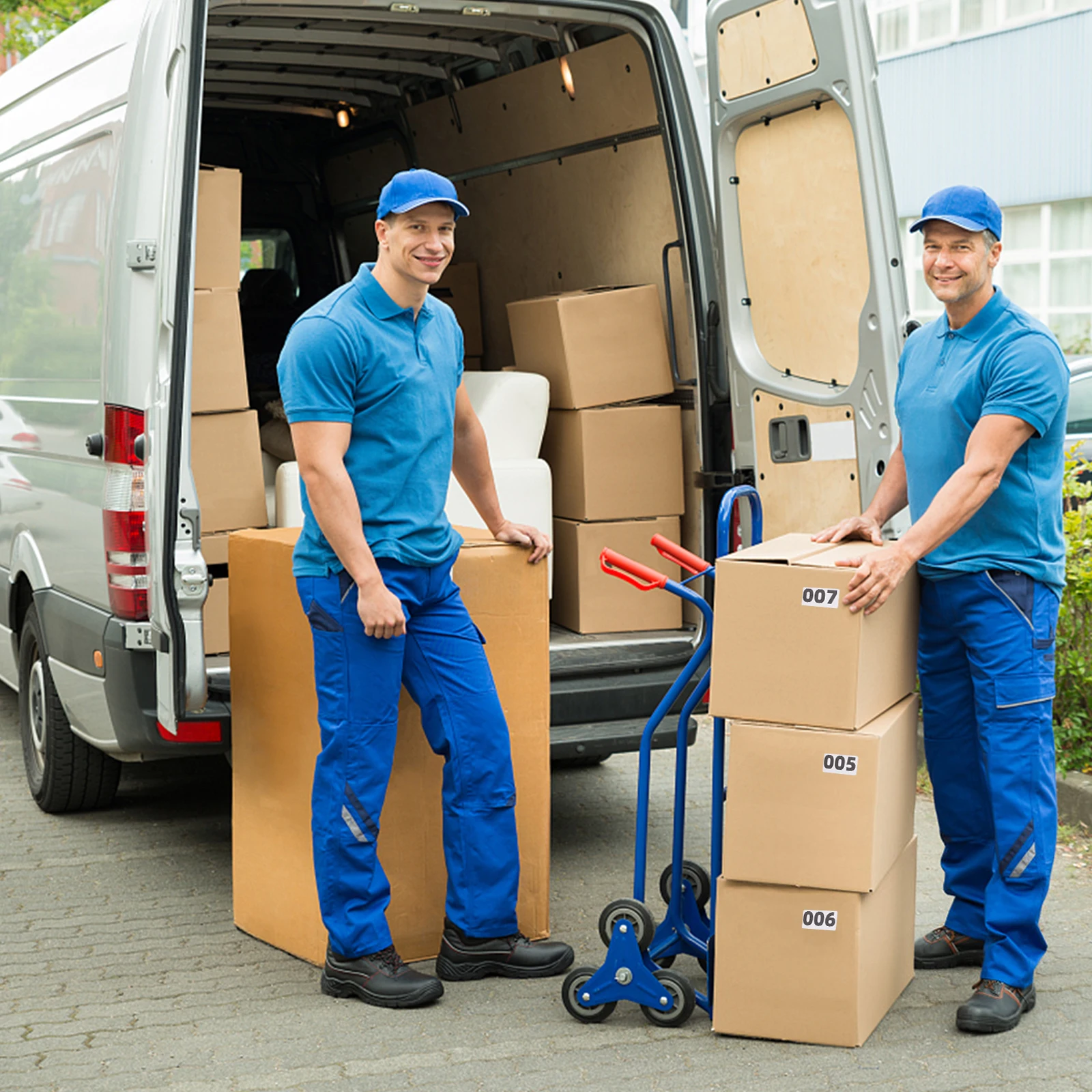 

1-рулонные эффективные номерные наклейки, долговечные, устойчивые к разрыву этикетки с гладкой отделкой для промышленной бытовой идентификации