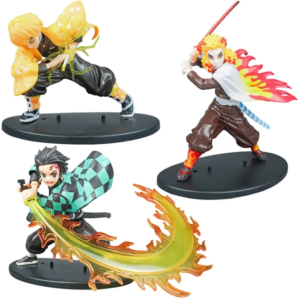 Anime Action Figure Demon Slayer Tanjirou Agatsuma Zenitsu Kyoujurou Anime PVC Model Figure gift collection Toy Kid Toy
