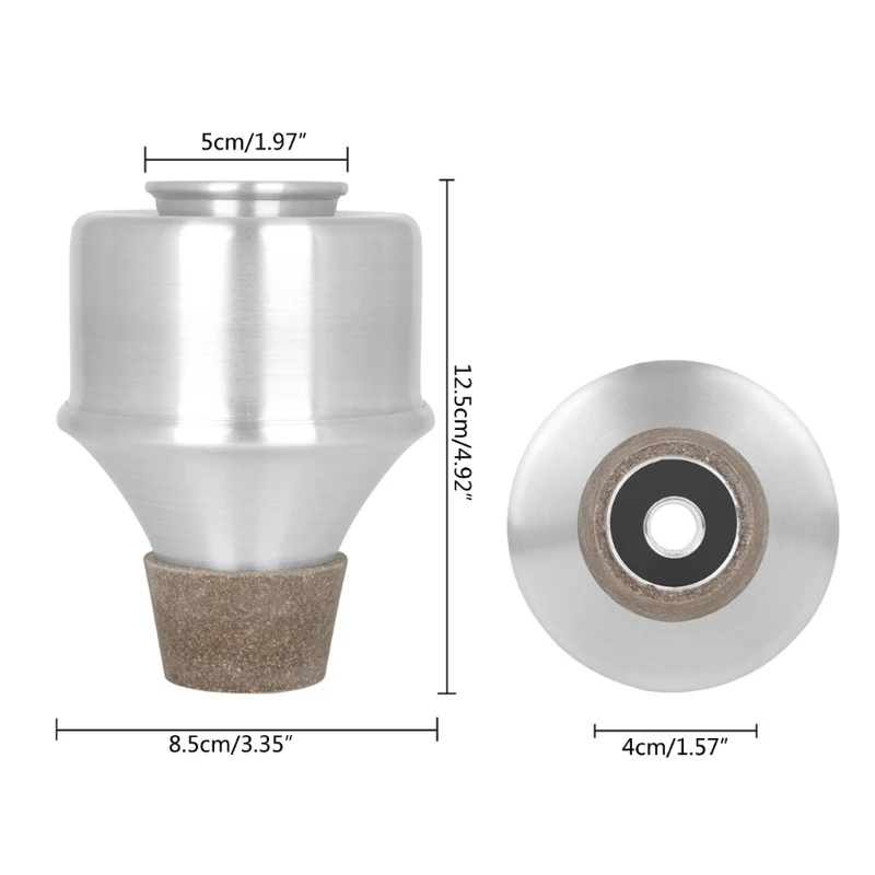 อลูมิเนียมท่อไอเสีย Silencers น้ำหนักเบา MINI ทรัมเป็ตฝึก Mute ทรัมเป็ตลดเสียงรบกวนเครื่องมือปฏิบัติทนทาน