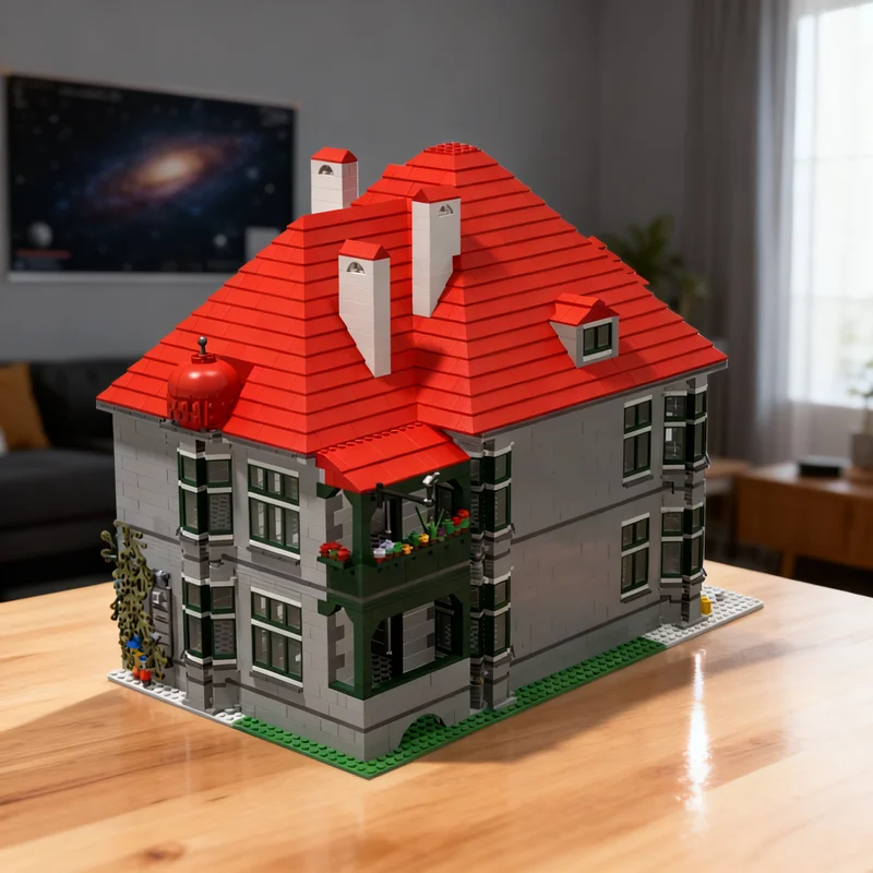 

3479 деталей MOC: Классический дом Neo Classic – Набор для сборки, модель для творчества, коллекционный декор, подарок для детей, премиум-качество