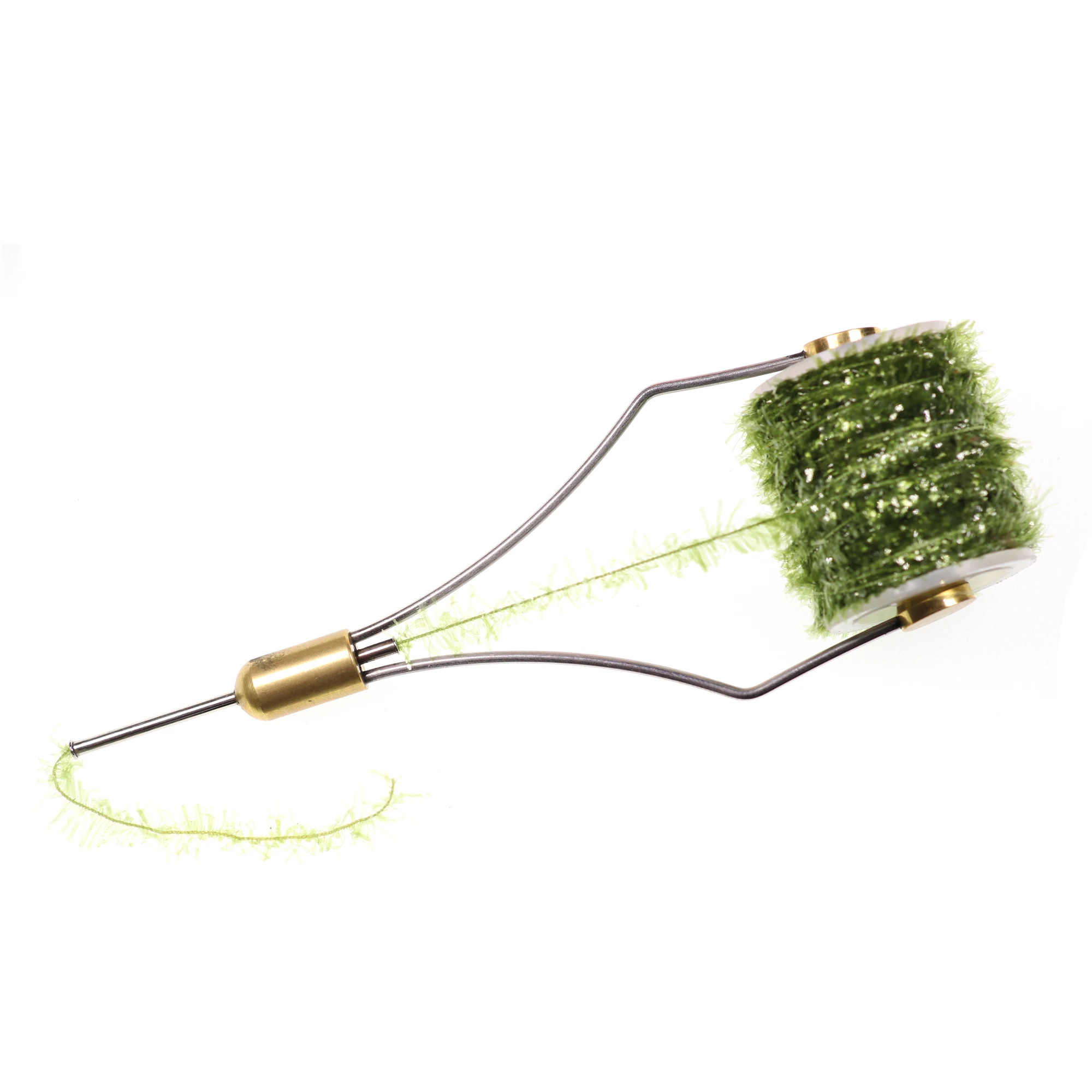 2 Spulen 10M Ice Chenille Crystal Flash Tinsel Fliegenbindematerial für Ice Jig Köder, Trocken-/Nassnymphen, Streamer Fliegen, Forellenangelköder – Detail 6