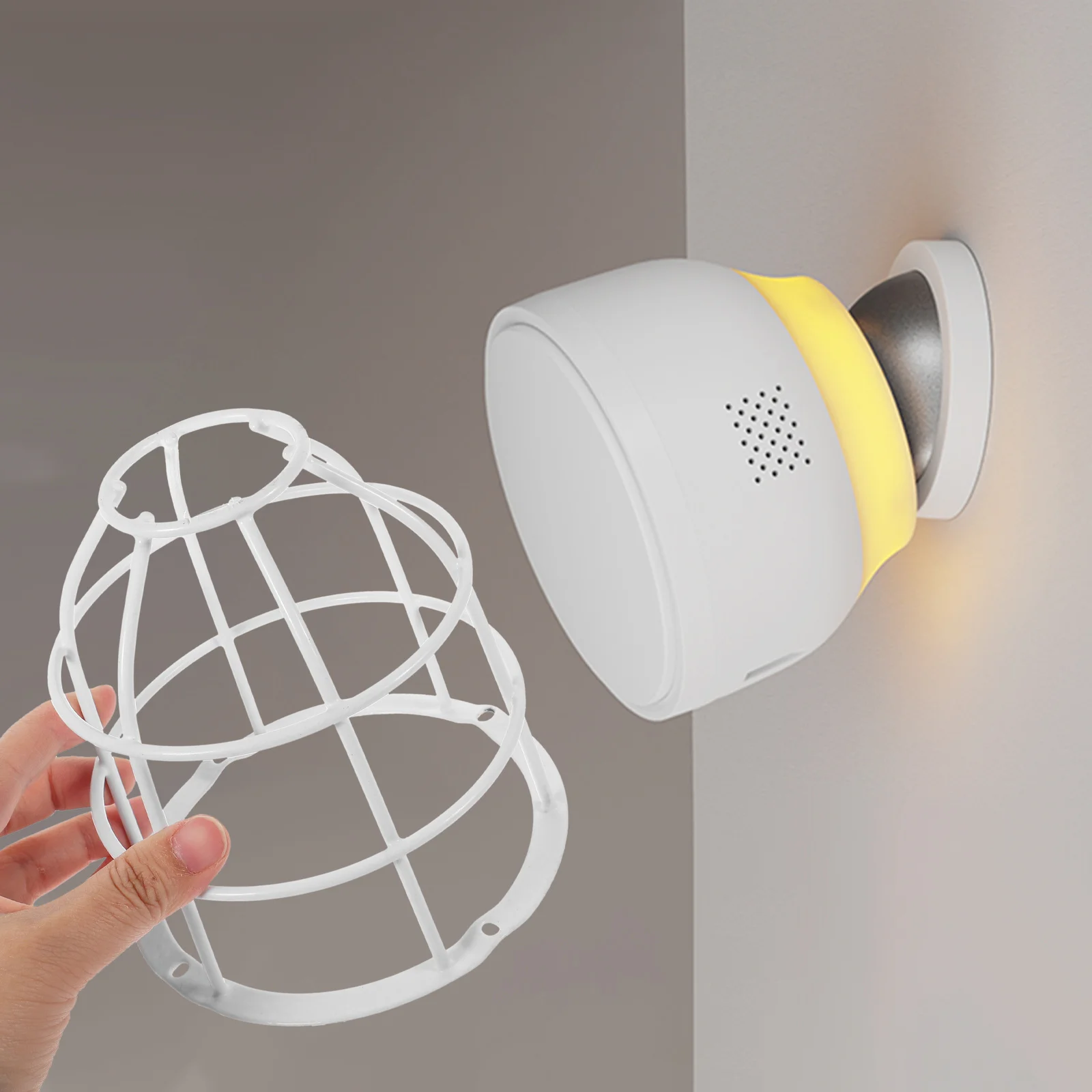 Smoke Cover Metal Guard Protective Wall Mount for Home Office Commercial Fire Alarm Sensor Protector Fire Alarm Guard