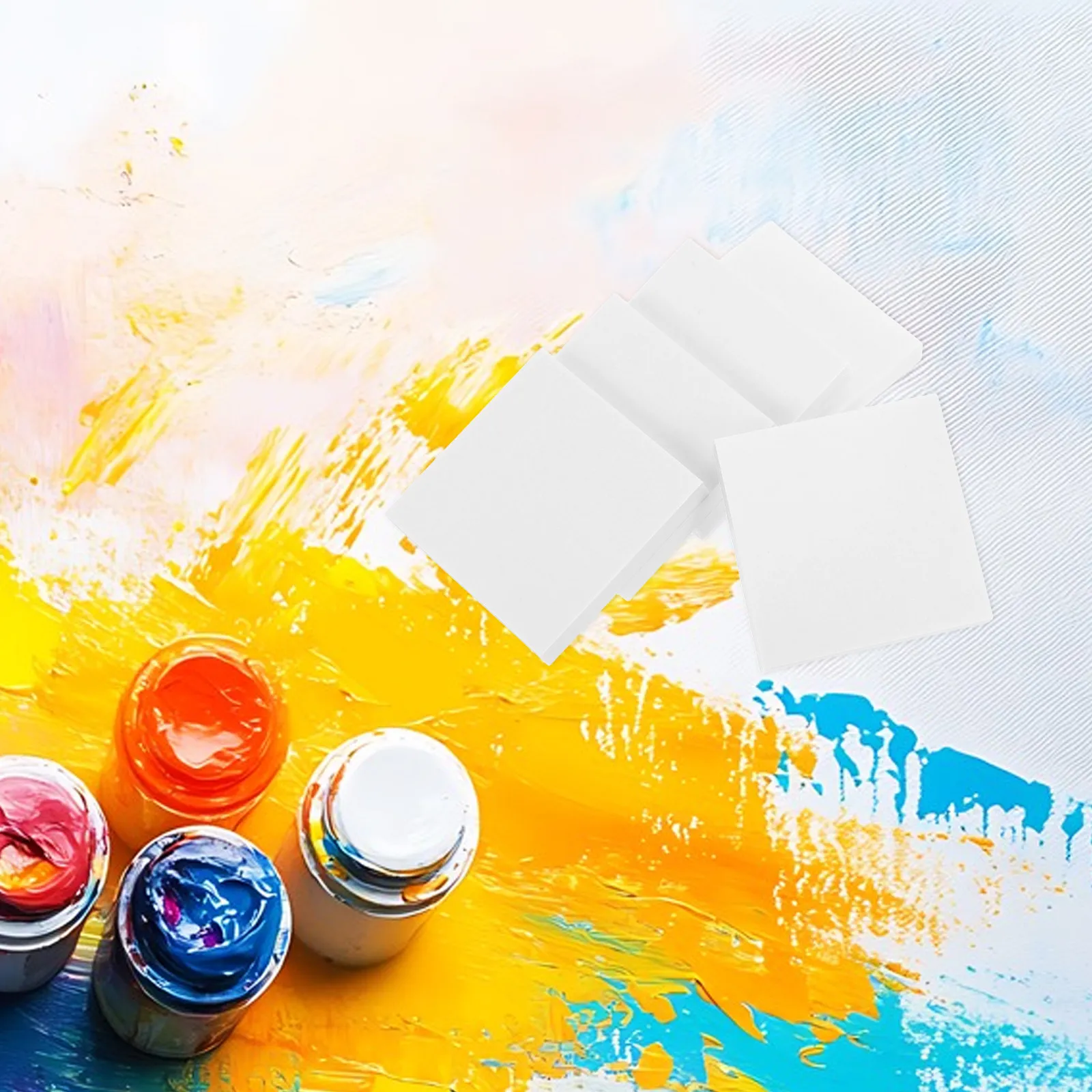 5Sets Versatile Double-Sided Palette Paper Waterproof Pigment Adhesion Enhanced for Direct Painting Sketching Watercolor