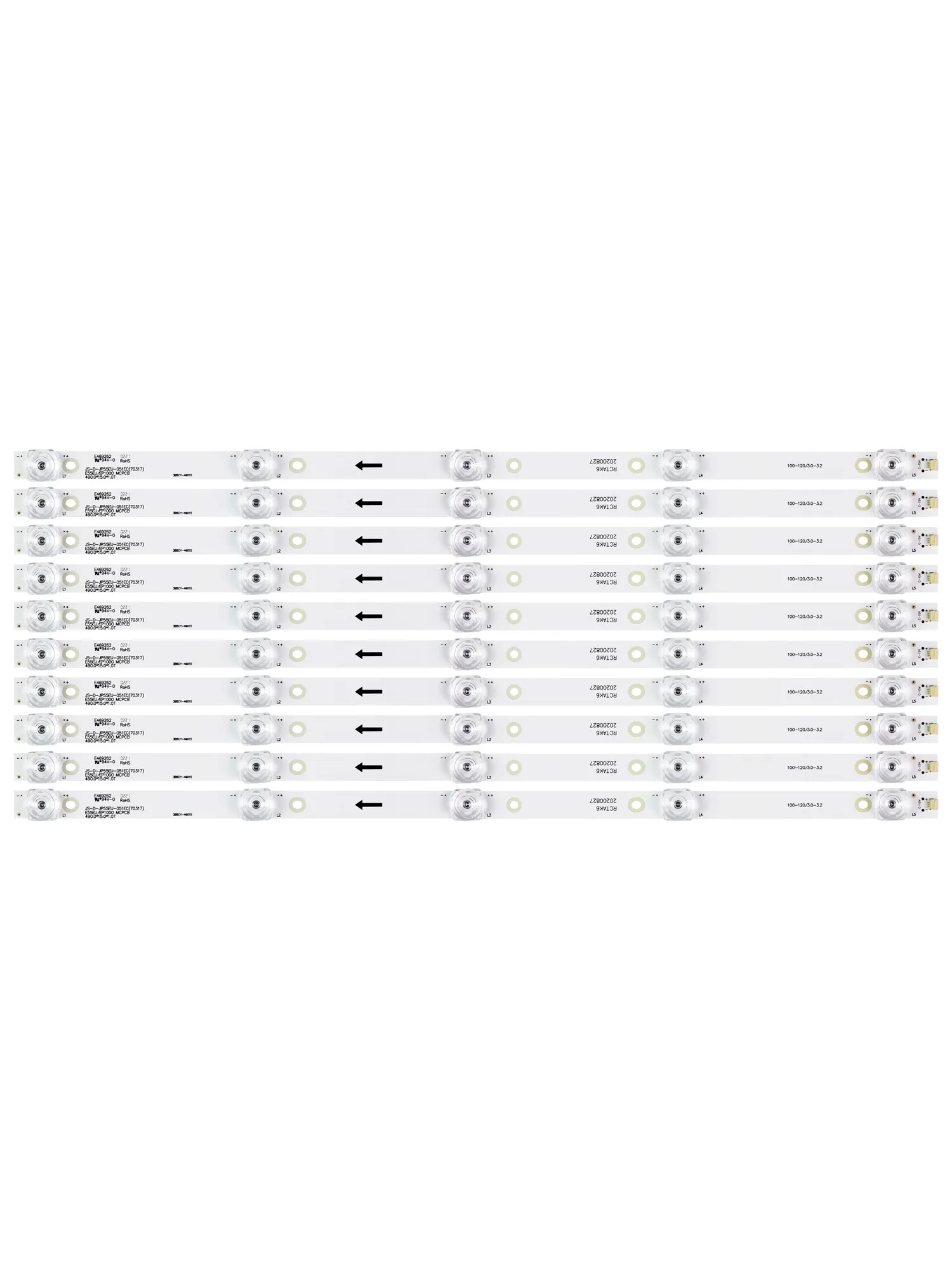 Van Toepassing Op Lehua JS-D-JP55EU-01EC/051ec (70317) Lichtstrook E55eu/Ep1000 Mcpcb