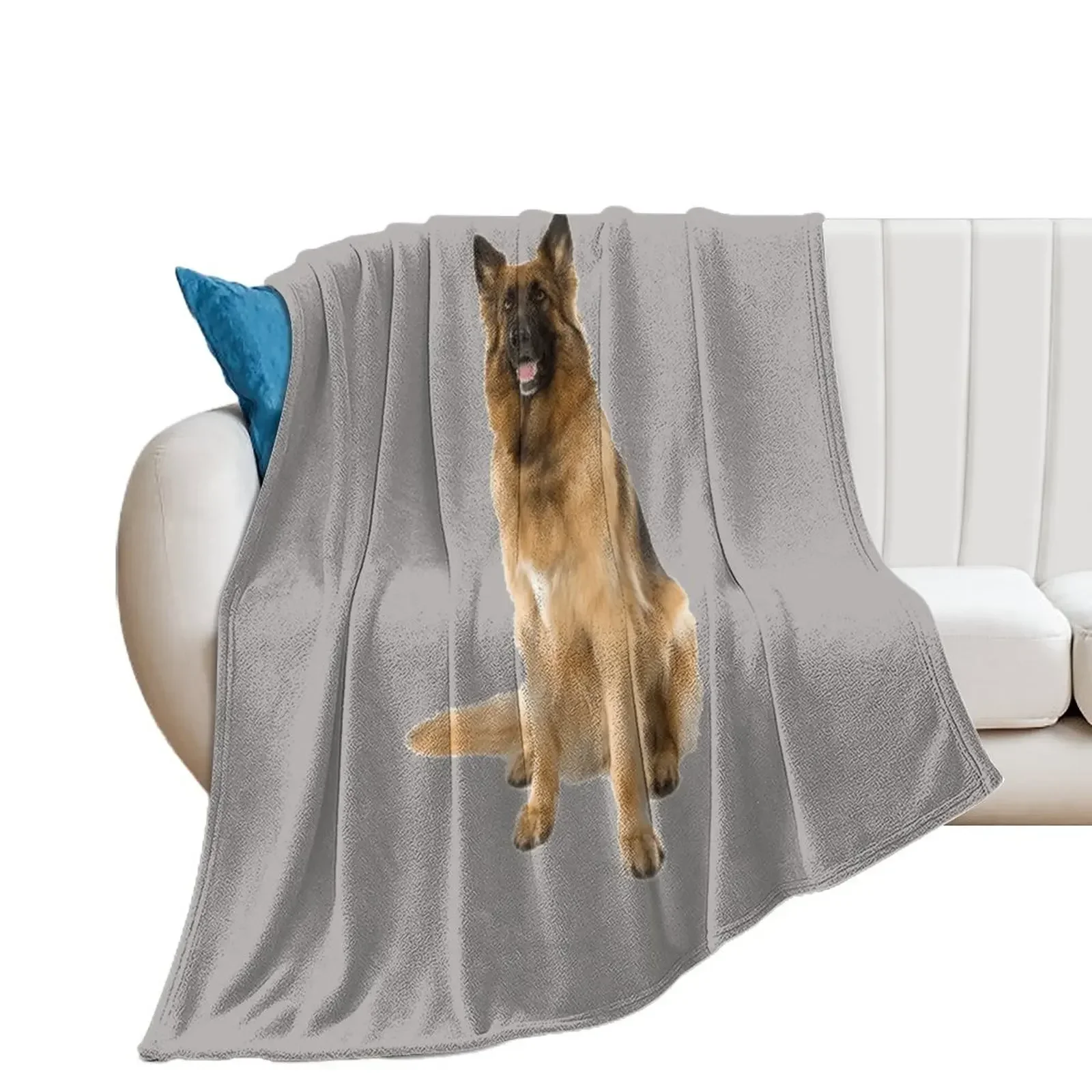 

German Shepherd Dog Throw Blanket Bed Fashionable Polar Blankets