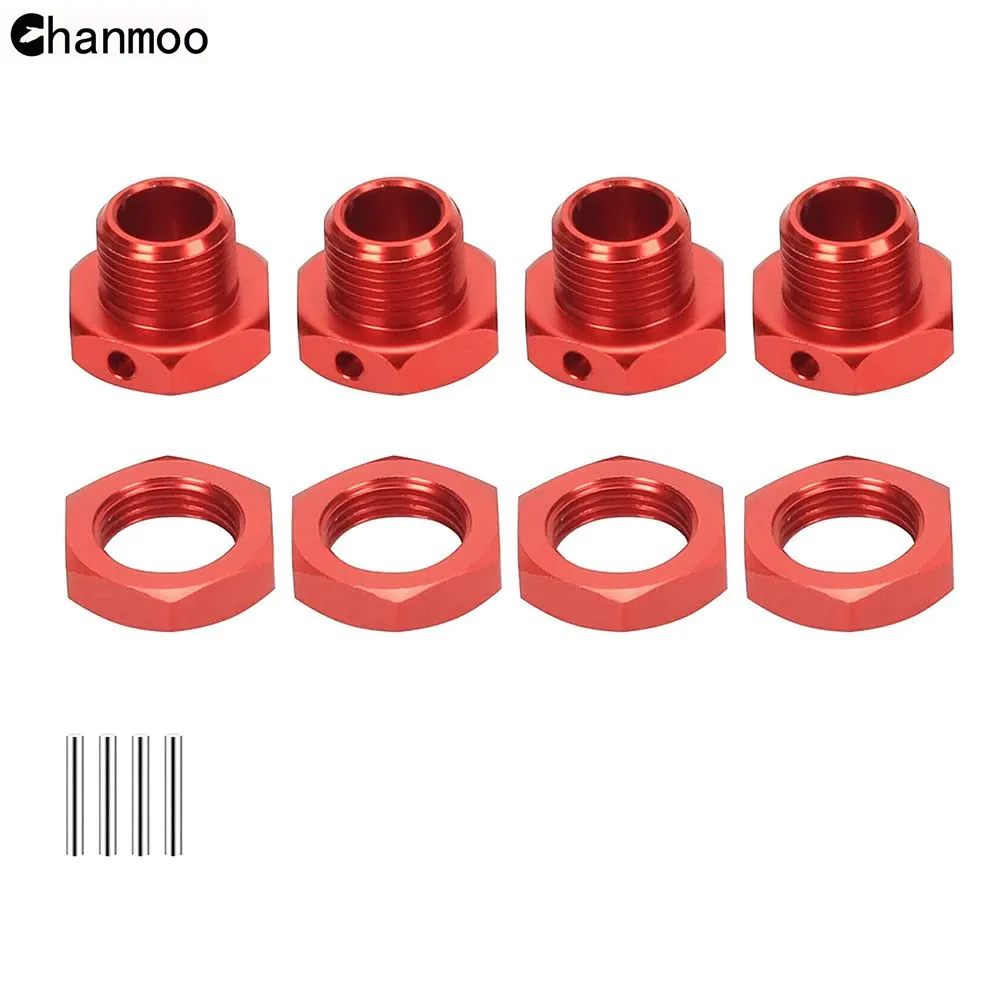 Universal Wheel Hex Nuts Sleeve Wrench 17mm Metal Tools Hex Coupler Kit for 1/8 RC Car Truck Monster Truck X-Maxx SUMMIT Parts