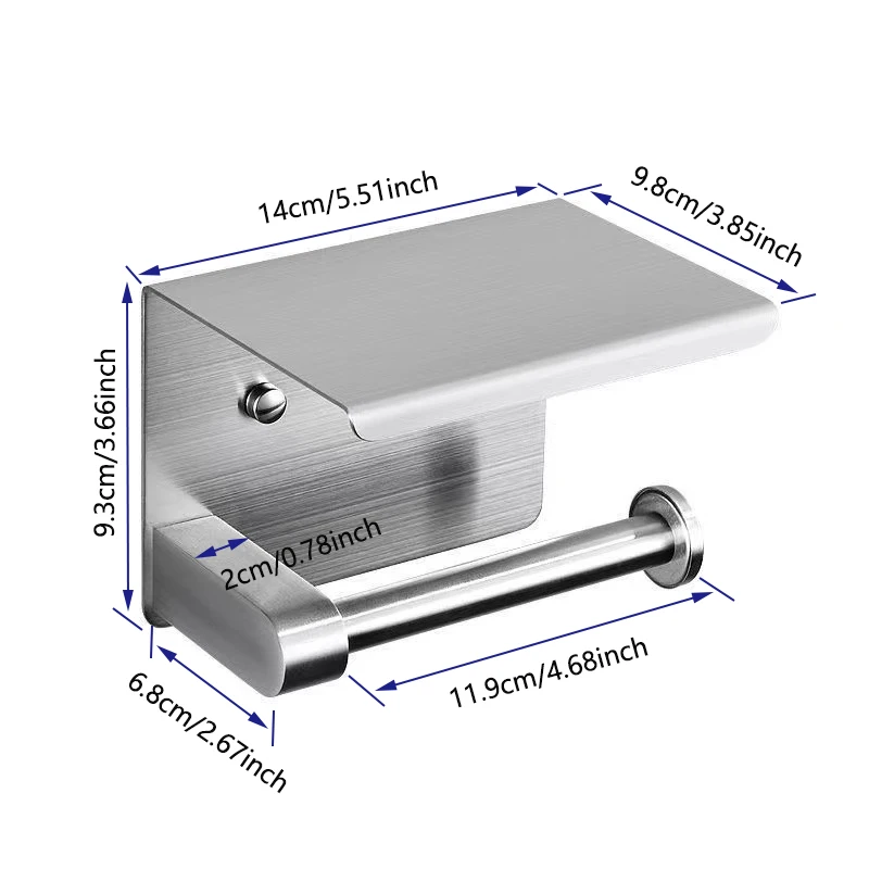 Toilet Paper Holder WC roll Paper Holder perfume Shelf for Bathroom storage Accessories image 2