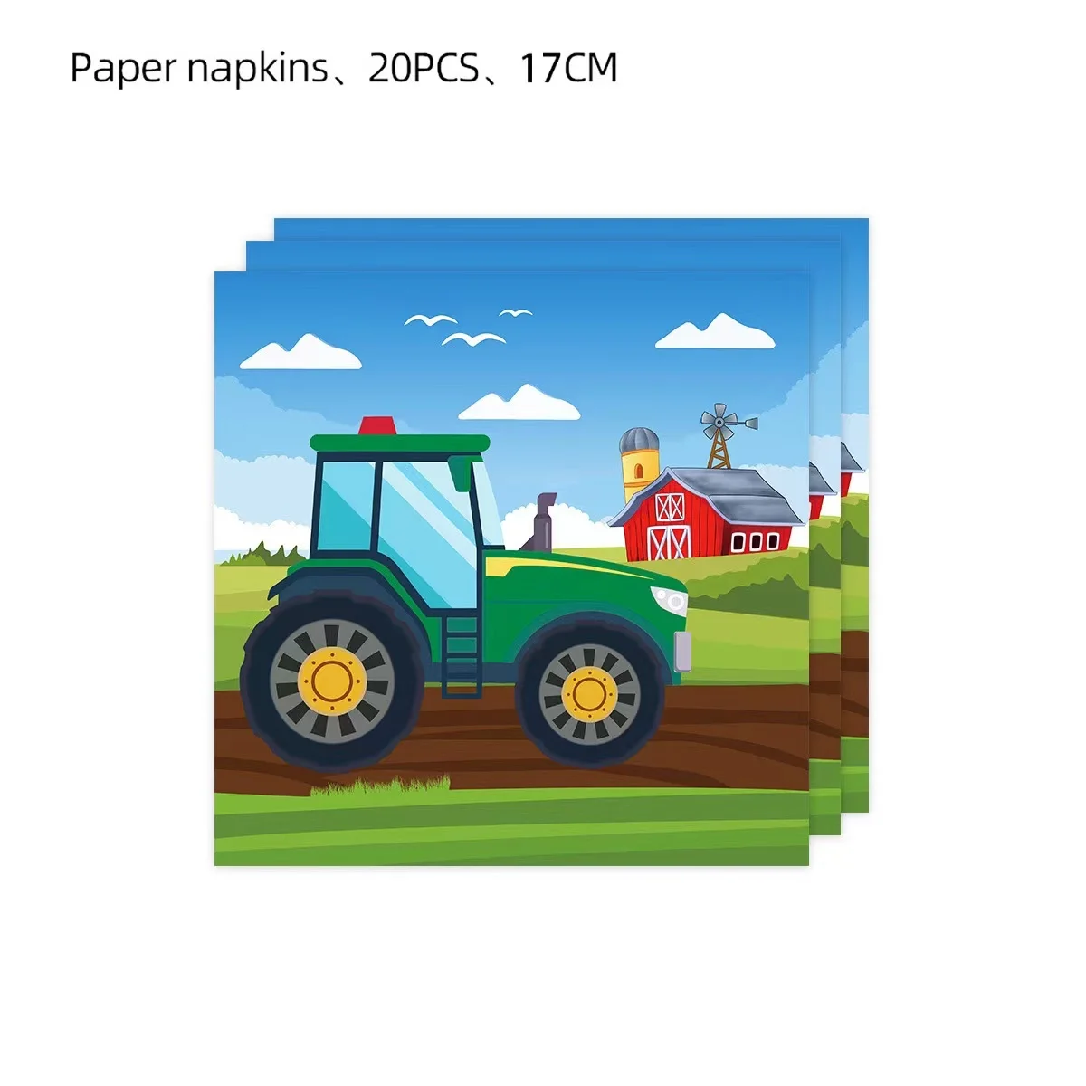 Grüne Traktor-Tischdecke, Geburtstagsdekoration, Einweg-Tischdecke, Auto-Tischdecke für Kinder und Jungen, Geschenk, Partyzubehör – Detail 4