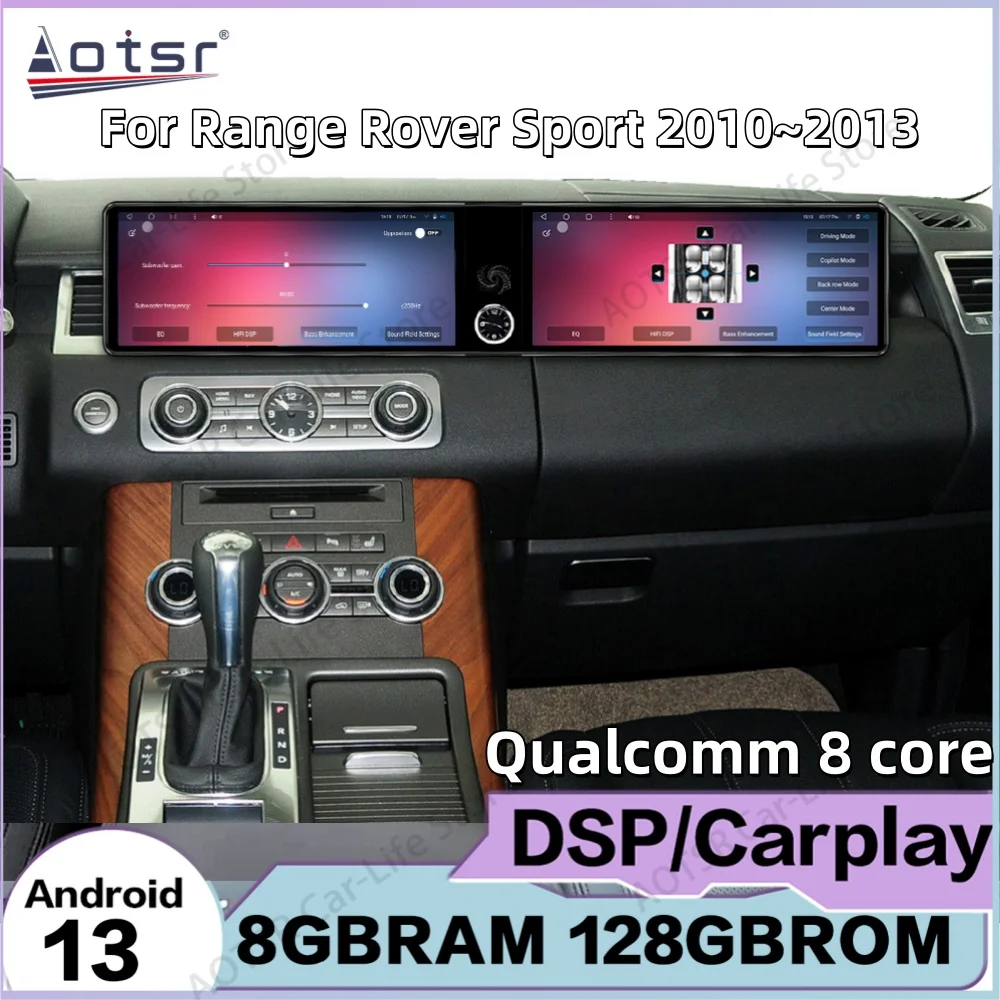 Dual Screen Interaction For Range Rover Sport 2010~2013 Android Car Radio Multimedia GPS Navigation Carplay Mirror Link Head Uni