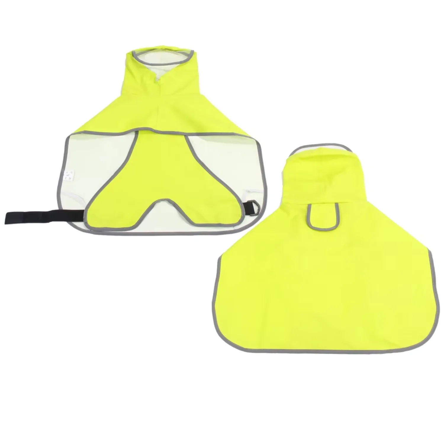 

Wholesale Raincoats Reflective Edges Fluorescent Yellow Pet Cloaks Teddy Corgi Golden Retriever pet raincoats
