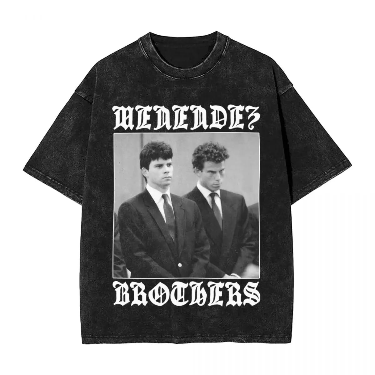 Menendez Bro Vintage Style T-Shirt Summer Street Style T-Shirts 2024 Casual Trendy Cool Tshirt For Mens Short Sleeve Custom Tops