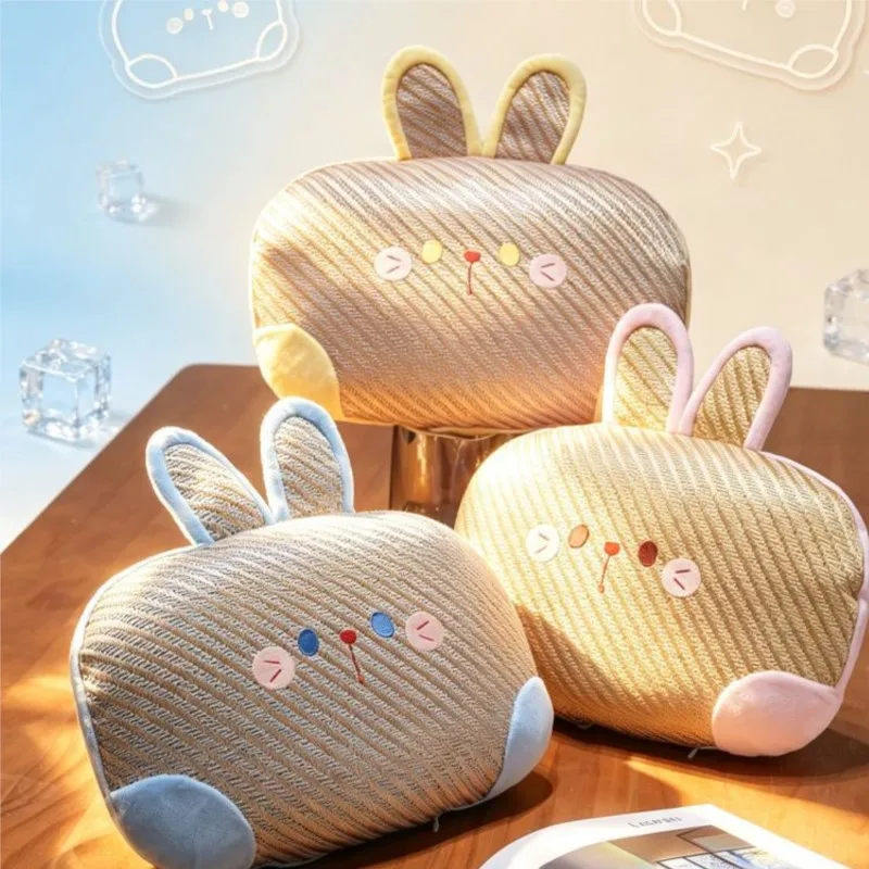 Rabbit Shaped Vine Style Cool Mat Nap Pillow Children's Tabletop Nap Pillow Sleeping Pillow  Lying Down Sleeping Pillow ZI852