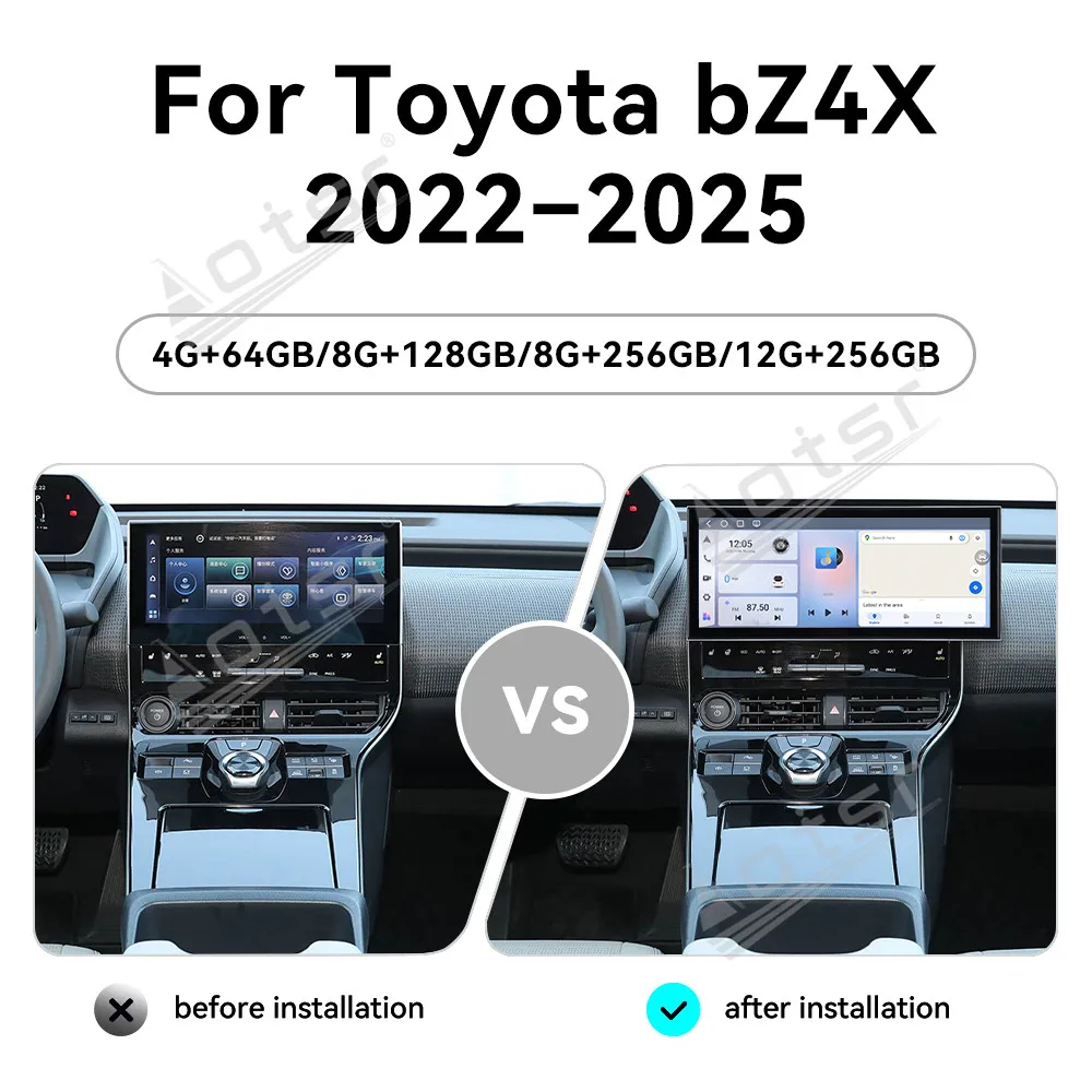 15.8 Inch Android 15 CarPlay Car Radio For Toyota bZ4X 2022-2025 Touch Screen Multimedia Player GPS Navigation Head Unit Upgrade