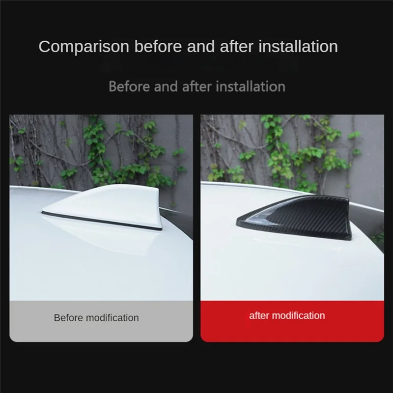 ABHY-غطاء هوائي زعنفة القرش لسوبارو BRZ تويوتا GR86 2021-2023 غطاء ملصق من ألياف الكربون الحقيقية غطاء داخلي #4