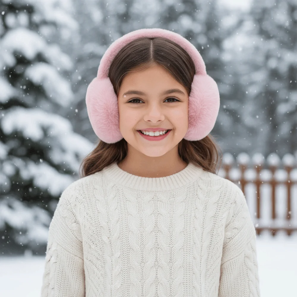 

Cute Cartoon Winter Earmuffs Thicken Keep Warm Foldable Ear Cover Earflap Windproof Children's Ear Warmers Student