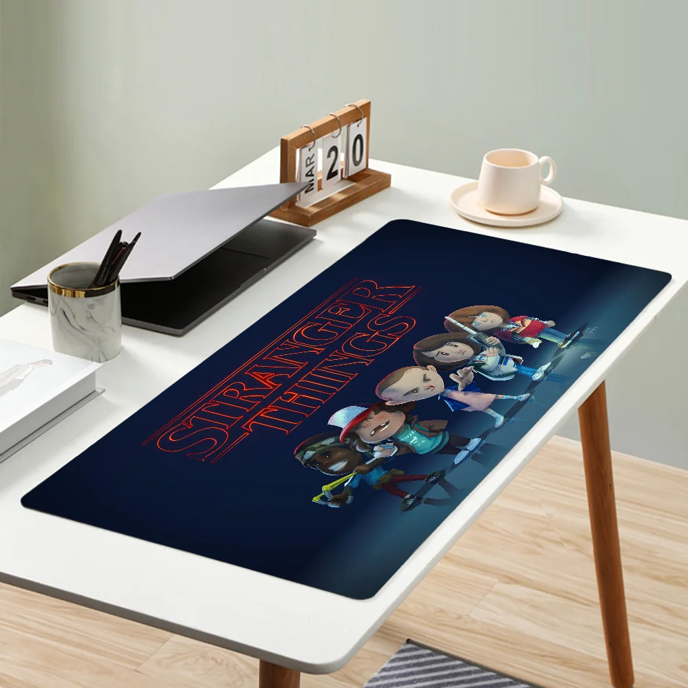 Stranger Things Mousepad Mouse Mat Desk Mat With Pad Gaming Accessories Prime Gaming XXL Keyboard Pad Padding Mat