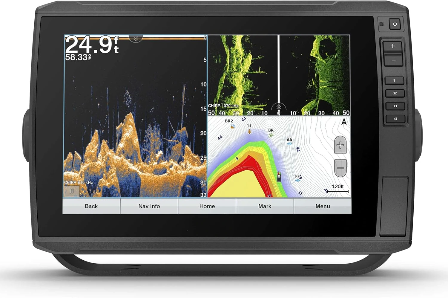 Ultra High-Def SideVü Scanning Sonar, Ultra High-Definition ClearVü Scanning Sonar and Chirp Traditional Sonar (010-13073-00)