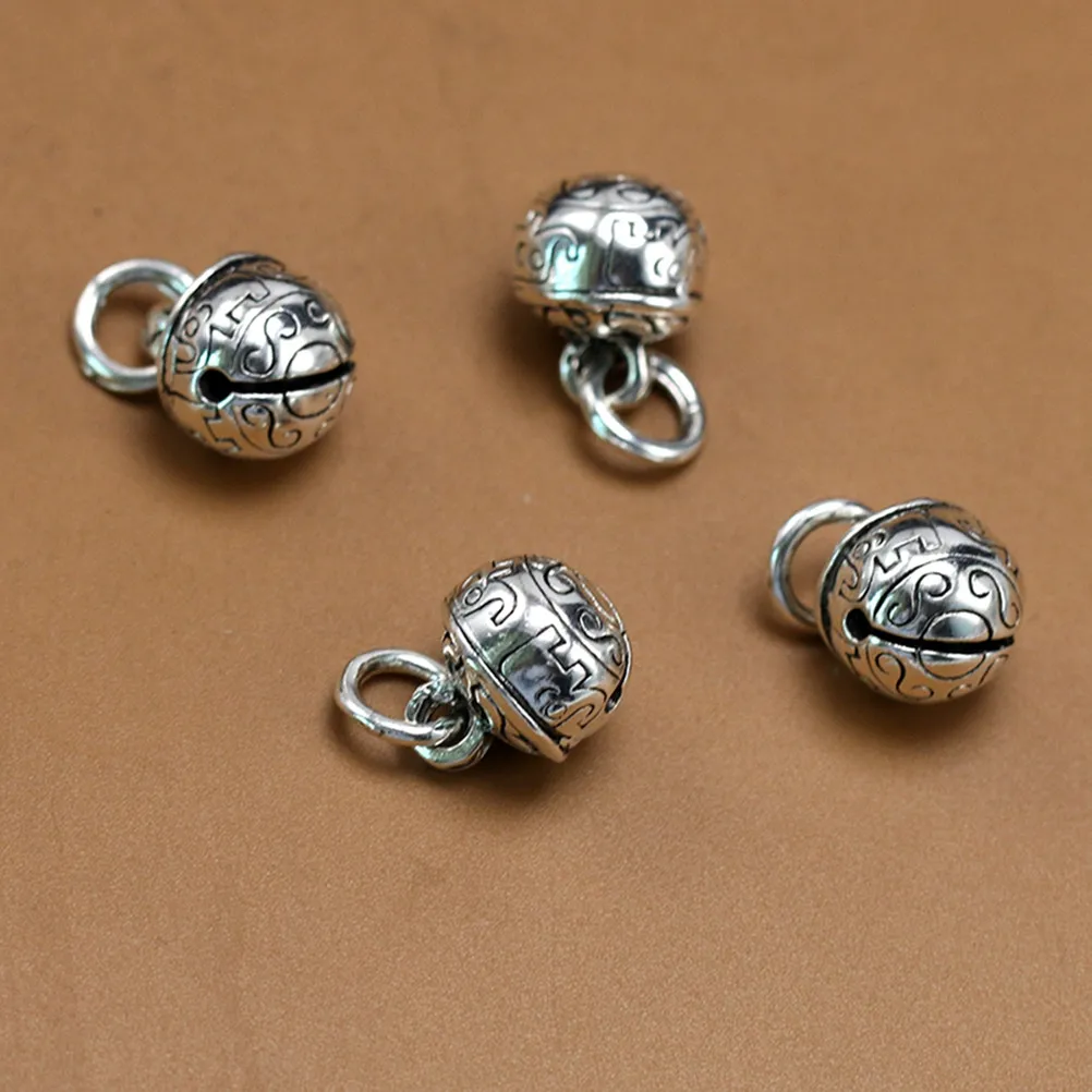 

10 шт. серебряных подвесок-колокольчиков из сплава для рукоделия, изготовления украшений, ожерелий, браслетов, брелоков, декоративных элементов