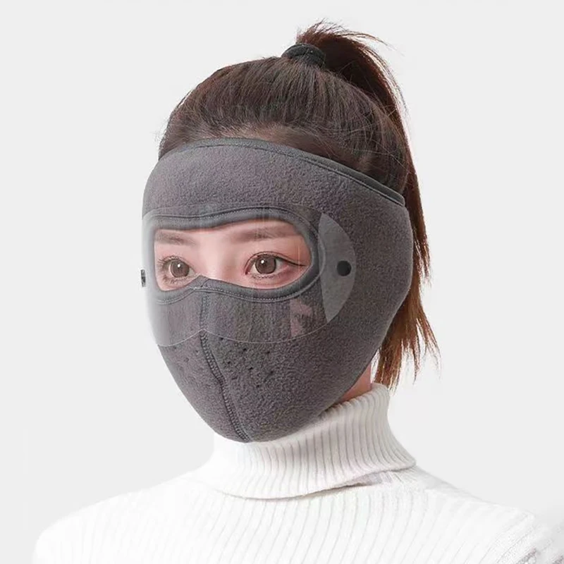 Szélálló arca Együttérző maska téli kupak Sí Lélegezhető masks polár arca Árnyékolás sapkák vel Merevlemez Szemvédő anti-fog Biciklizés kupak Barátkámzsa