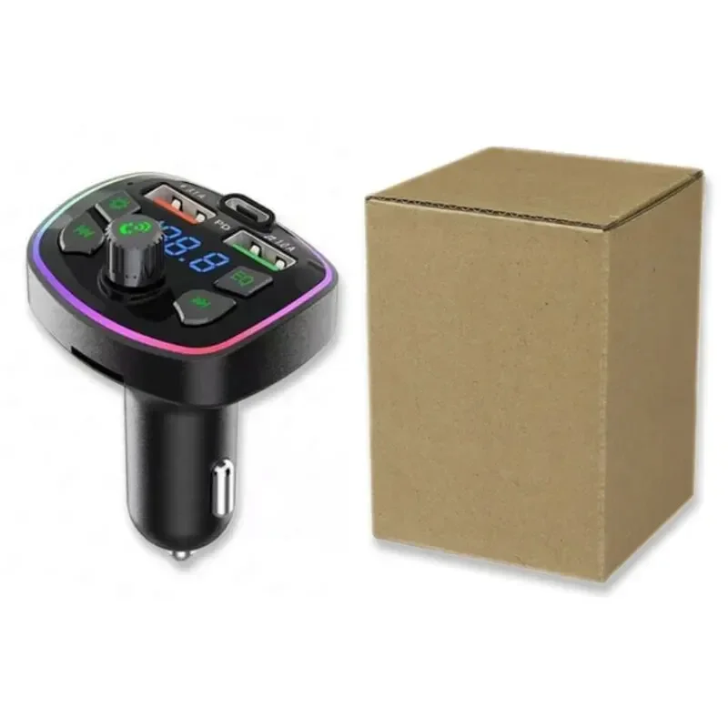 سيارة الارسال 3.1A سيارة شاحن سريع المزدوج USB ميناء بلوتوث شاحن سيارة بلوتوث حر اليدين Mp3 صحيح PD محول الهاتف المحمول