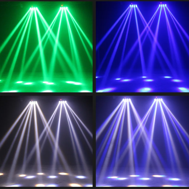 LED Moving Head 8×10W RGBW Stage Light LED Spider Beam Dj Light Application Disco Wedding Party Festival Show Nightclub Lights