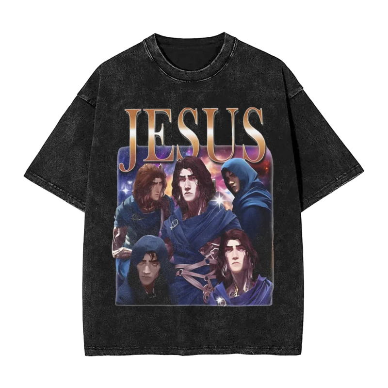 أنيمي غامض فيكتور المجد الإباضة الجرافيك غسلها تي شيرت الرجال Vintage تي شيرت عادية المتضخم تي شيرت Harajuku القمم #2